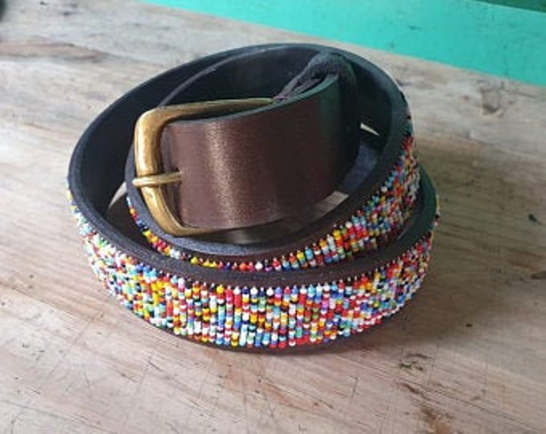 Maasai beaded belt beaded belt Jean belt Kenyan belt Etsy