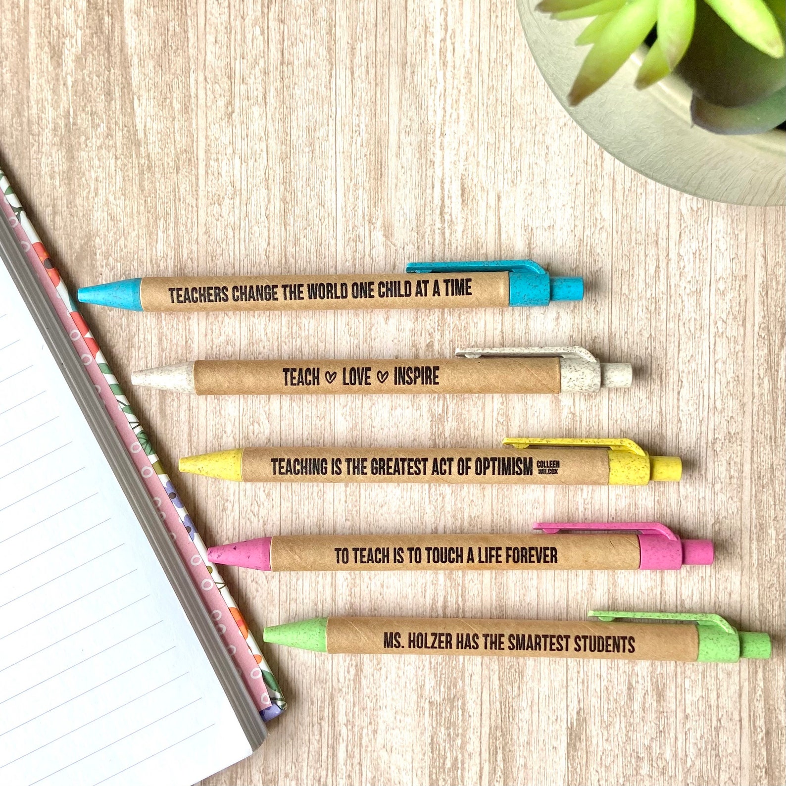 Teacher Gift Custom Pens Useful Teacher Appreciation Gift Etsy