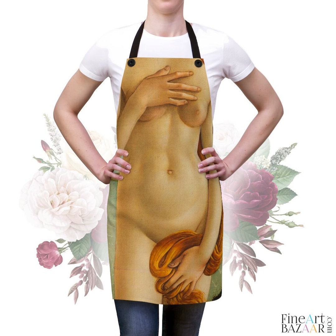 Naked woman apron