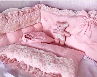 red rose crib bedding