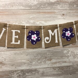 Mother&#39;s Day Decor, We Love You Mom Banner, Mother&#39;s Day Burlap Banner, Mother&#39;s Day Photo Prop.
