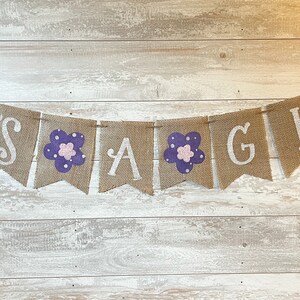 Flower It&#39;s A Girl Banner, Floral Baby Shower or Gender Reveal Party Decor, Summer Baby Shower, Girl Gender Reveal Banner,Flower Shower