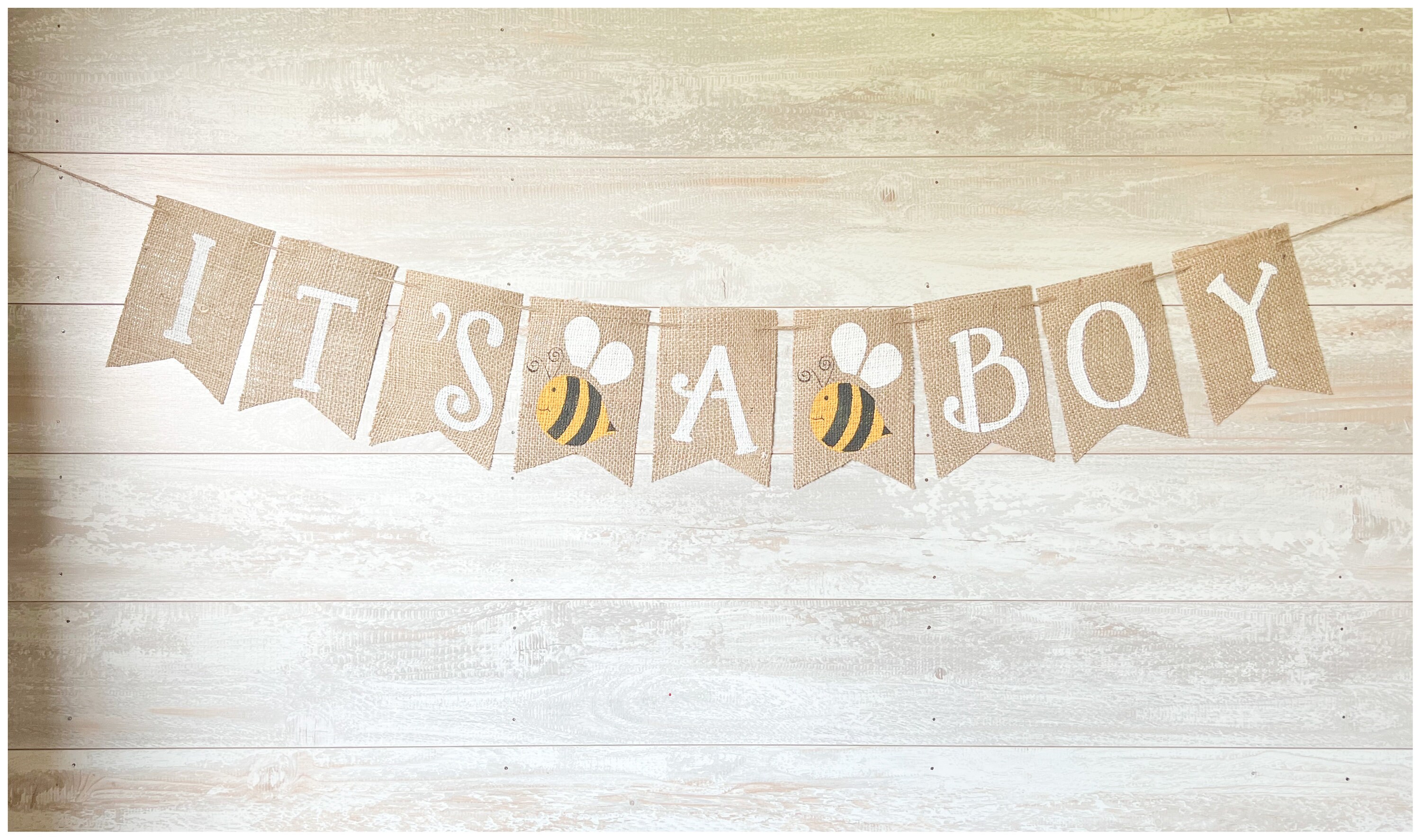 Bumble Bee Baby Shower Decor Its A Boy Bee Banner Bumble Bee Nursery Sign Bee Gender Reveal Baby Shower Garland