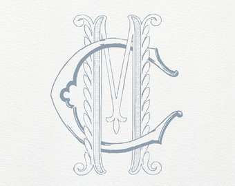 M & M Name Initials Classic Monograms Wedding Monogram -  Denmark