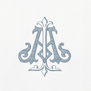 AI Vintage Wedding Monogram · IA Classic Monogram · duogram