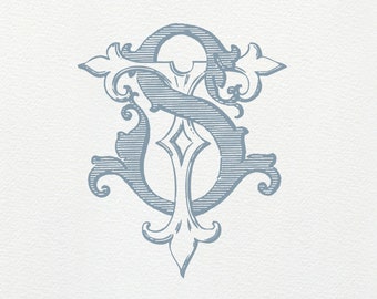 Wedding Monogram Logo Design DL LD Monogram Wreath SVG Digital - Etsy