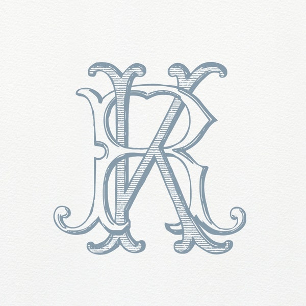 Kr Monogram - Etsy