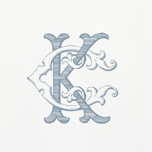 CK Vintage Monogram · KC duogram · CK Classic Wedding Monogram · Interlocking Two Letter Monogram