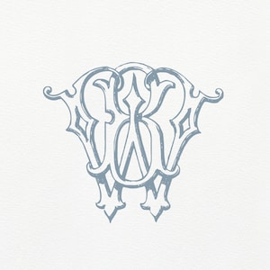 BW Vintage Monogram · BW duogram · WB Classic Wedding Monogram · Interlocking Two Letter Monogram