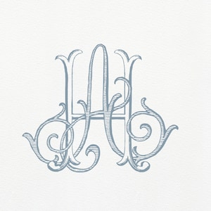 AH Vintage Monogram · HA duogram · AH Classic Wedding Monogram · Interlocking Two Letter Monogram