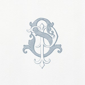SP Classic Monogram · PS Wedding Monogram · Vintage Monogram · Classic Interlocking Two Letter Monogram · 2 letter monogrammed · PS duogram
