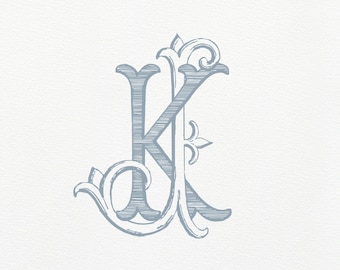 JK Classic Monogram | KJ Vintage Monogram | Duogram