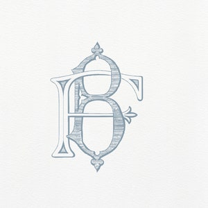 BF Vintage Monogram · FB duogram · BF Classic Wedding Monogram · Interlocking Two Letter Monogram