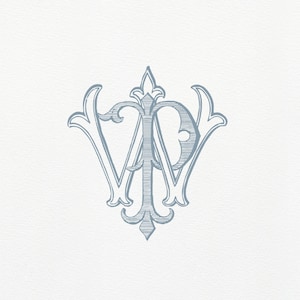 PW Vintage Monogram · WP duogram · PW Classic Wedding Monogram · Interlocking Two Letter Monogram