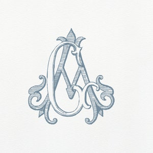 AG Vintage Monogram · GA duogram · AG Classic Wedding Monogram · Interlocking Two Letter Monogram