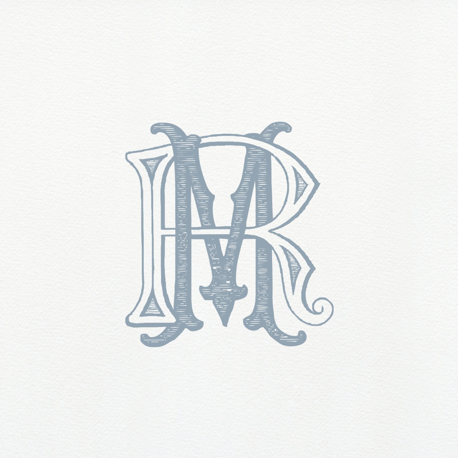Vintage MR Monogram: Classic Wedding Duogram (digital Download) - Etsy