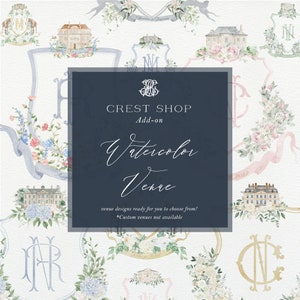 CREST SHOP Add-On · Add a Venue to your Watercolor Crest