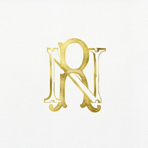 NR / RN Monogram · Wedding Monogram · Vintage Monogram · Classic ...