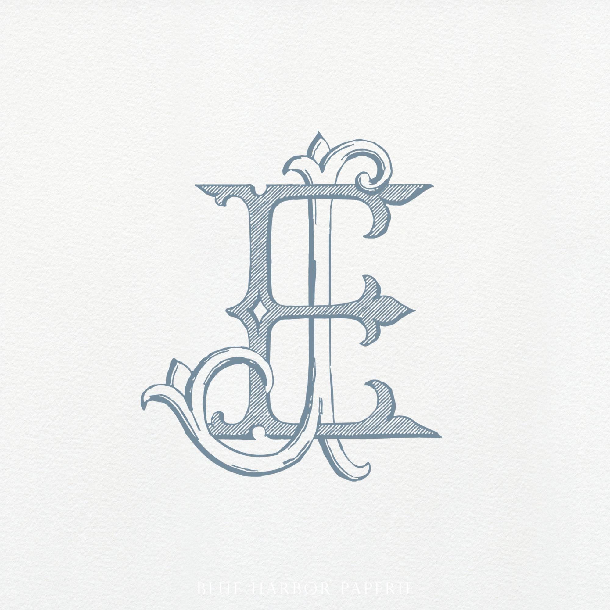 Je Monogram Ranch EJ Vintage Monogram · JE Duogram · EJ Classic Wedding Monogram ...