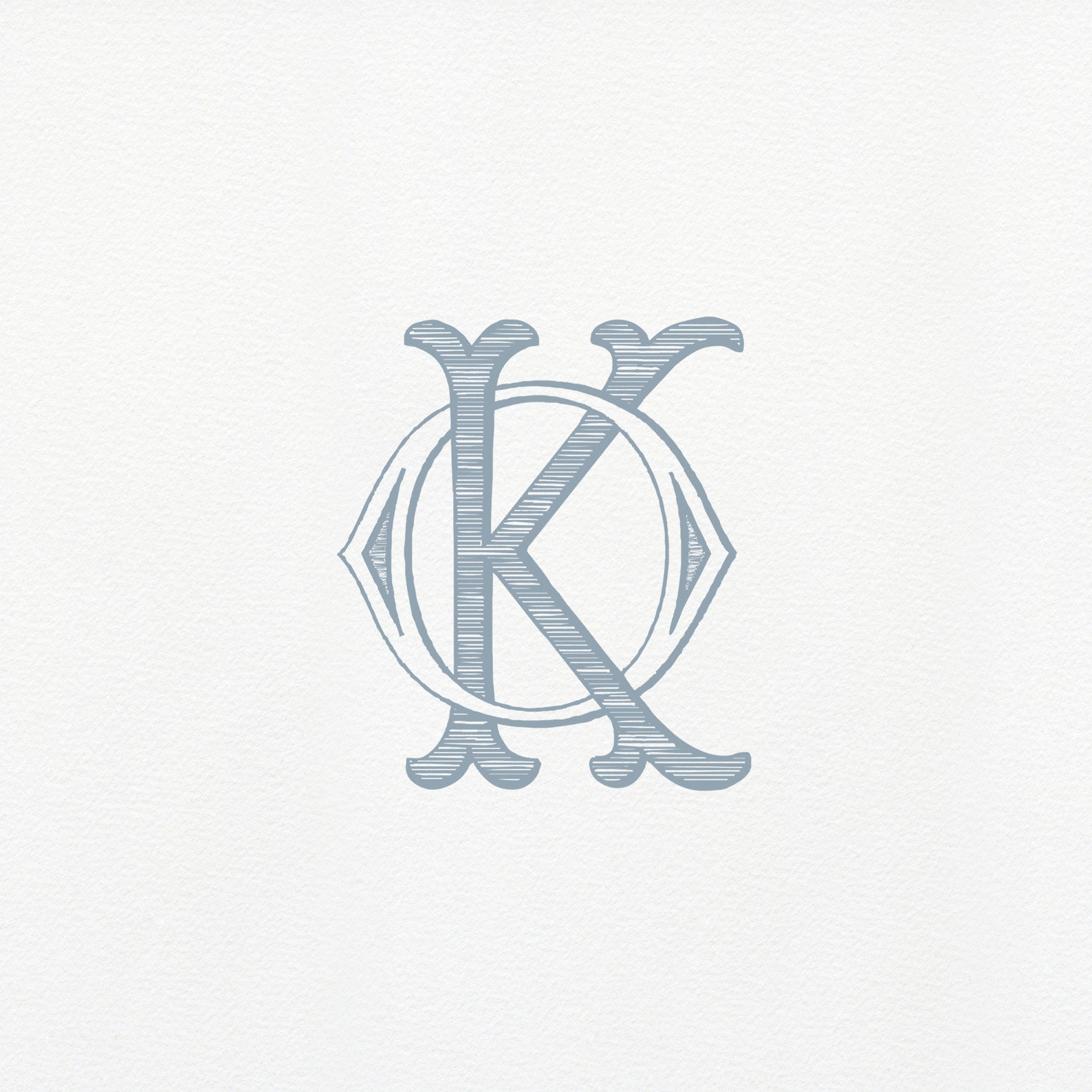 Vintage KO Monogram: Classic Interlocking Letter Design (digital ...