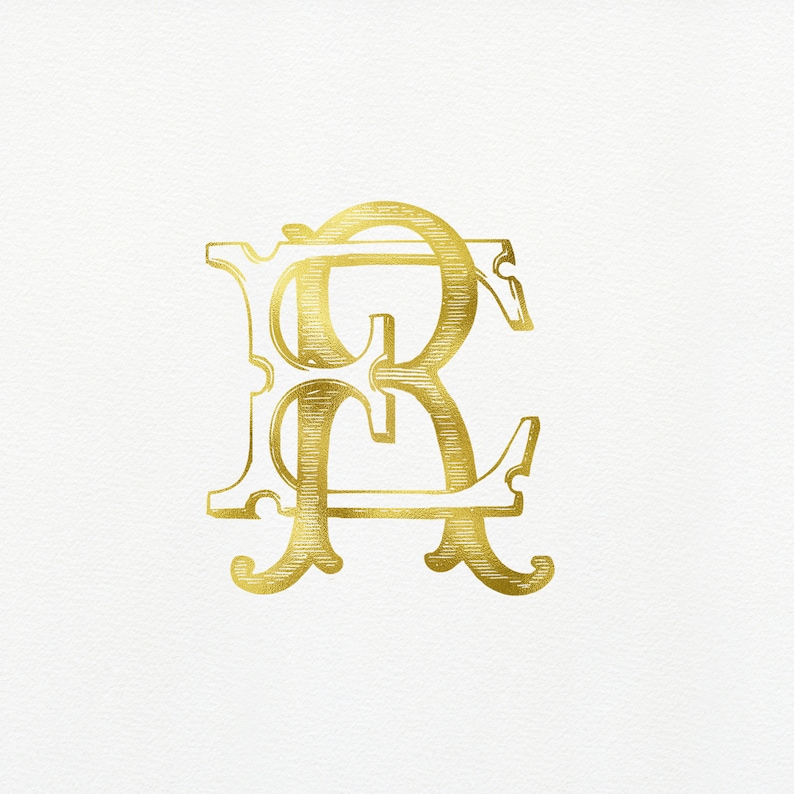 ER Classic Monogram | RE Vintage Monogram | Duogram - Etsy