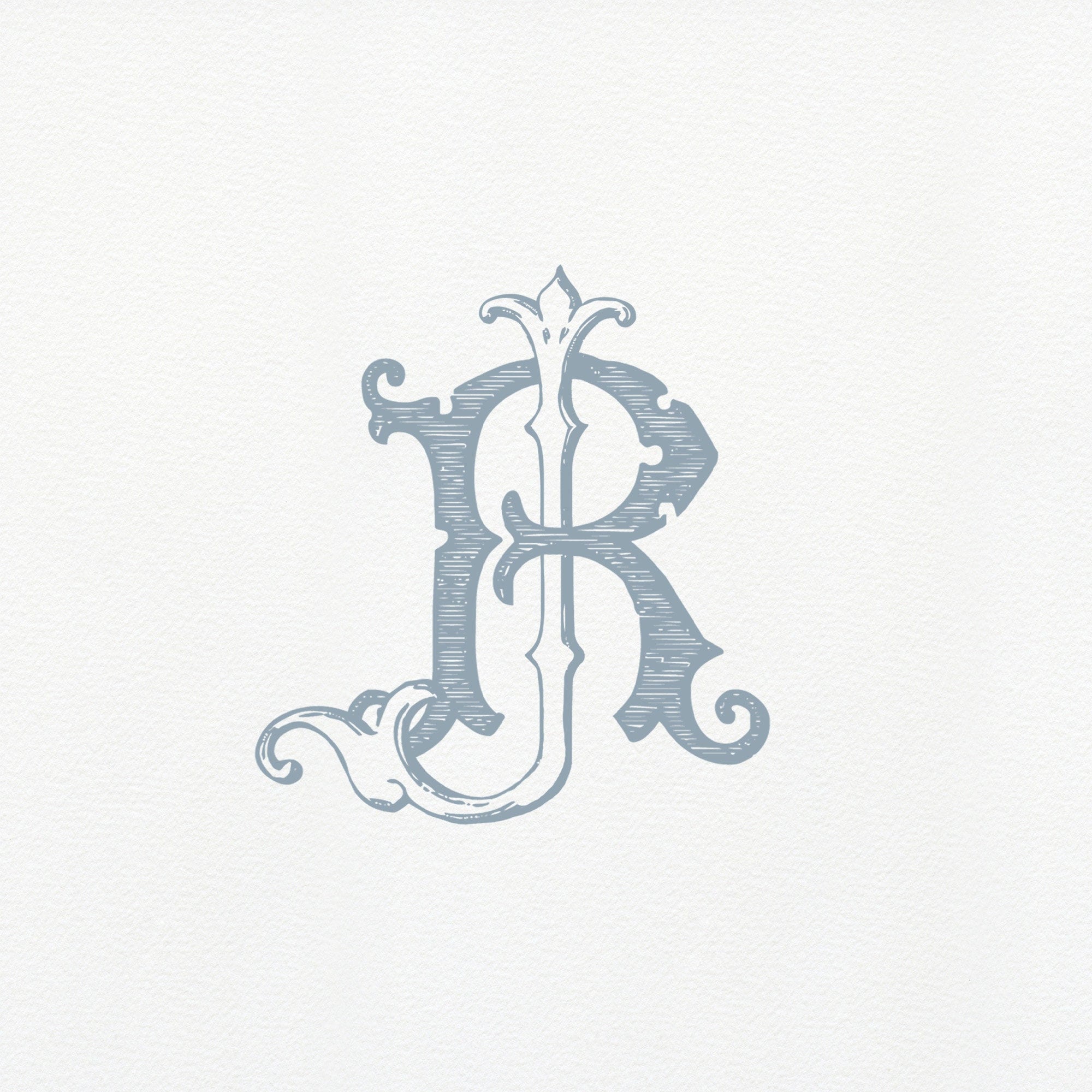 Vintage Interlocking Monogram JR/RJ: Classic Wedding Duogram (Digital Download)