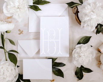 Peonies Wedding Stationery Mockup: Styled Stock Photo Bundle (Digital Download)