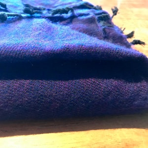 Purple Himalayan Yak Wool Shawl / XL Limited Stock! Winter and Christmas Shawl!