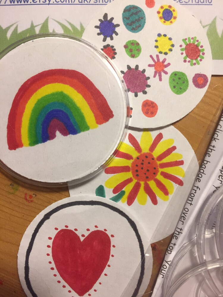 Make Your Own Badge Kit Makes Two Badges Etsy UK