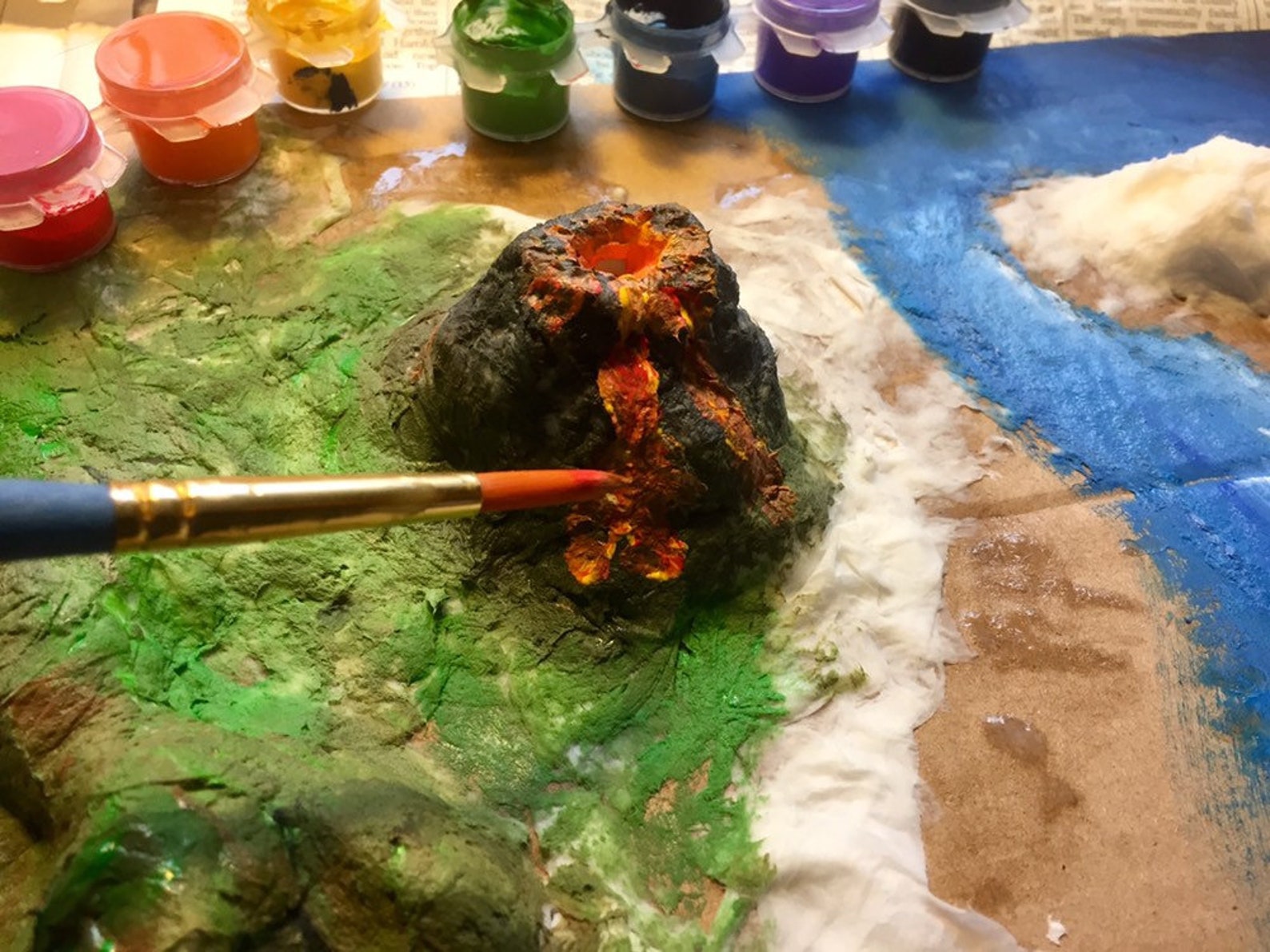 Make Your Own Volcano/ Tropical Island Diorama Kit Creative Etsy UK