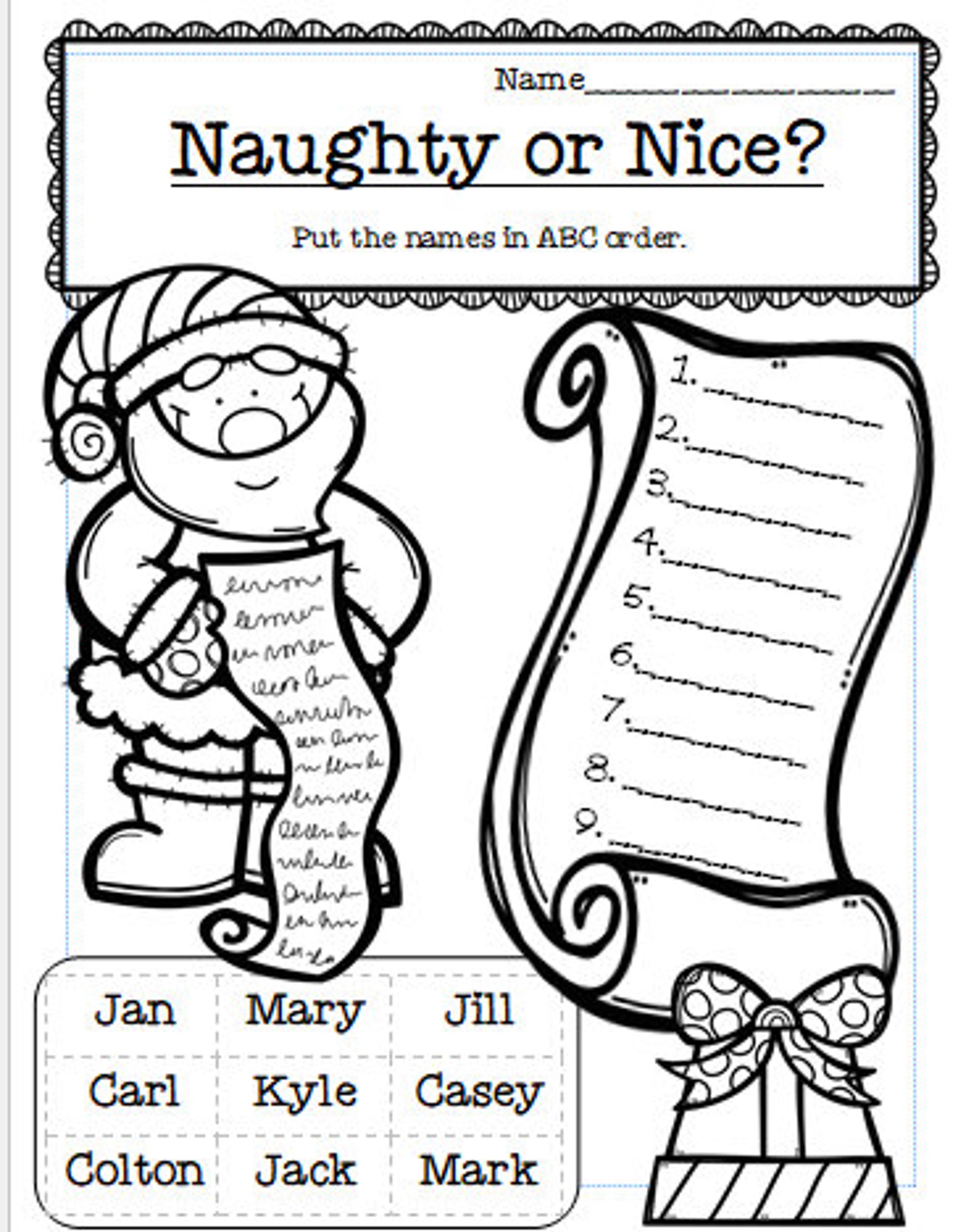 christmas-abc-order-worksheets-set-of-4-etsy