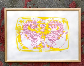 Dragonz, Silkscreen Print - Edition of 22