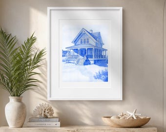 Custom House Portrait for Clients | Realtor Closing Gift | Watercolor Home Painting from Photo | New Home Keepsake