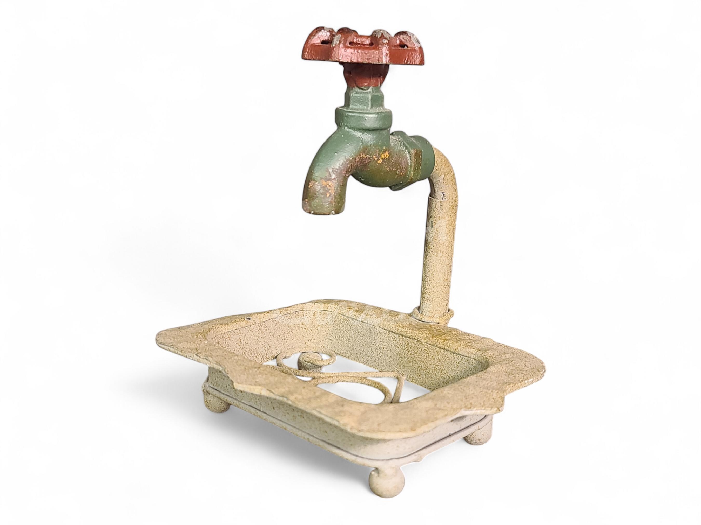 Rustic Metal Faux Faucet Soap Dish Kitchen Bathroom - Etsy