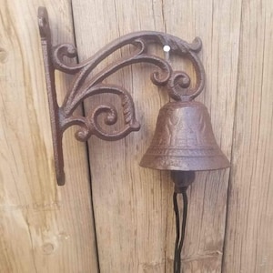 Cast Iron Scroll Dinner Bell Doorbell
