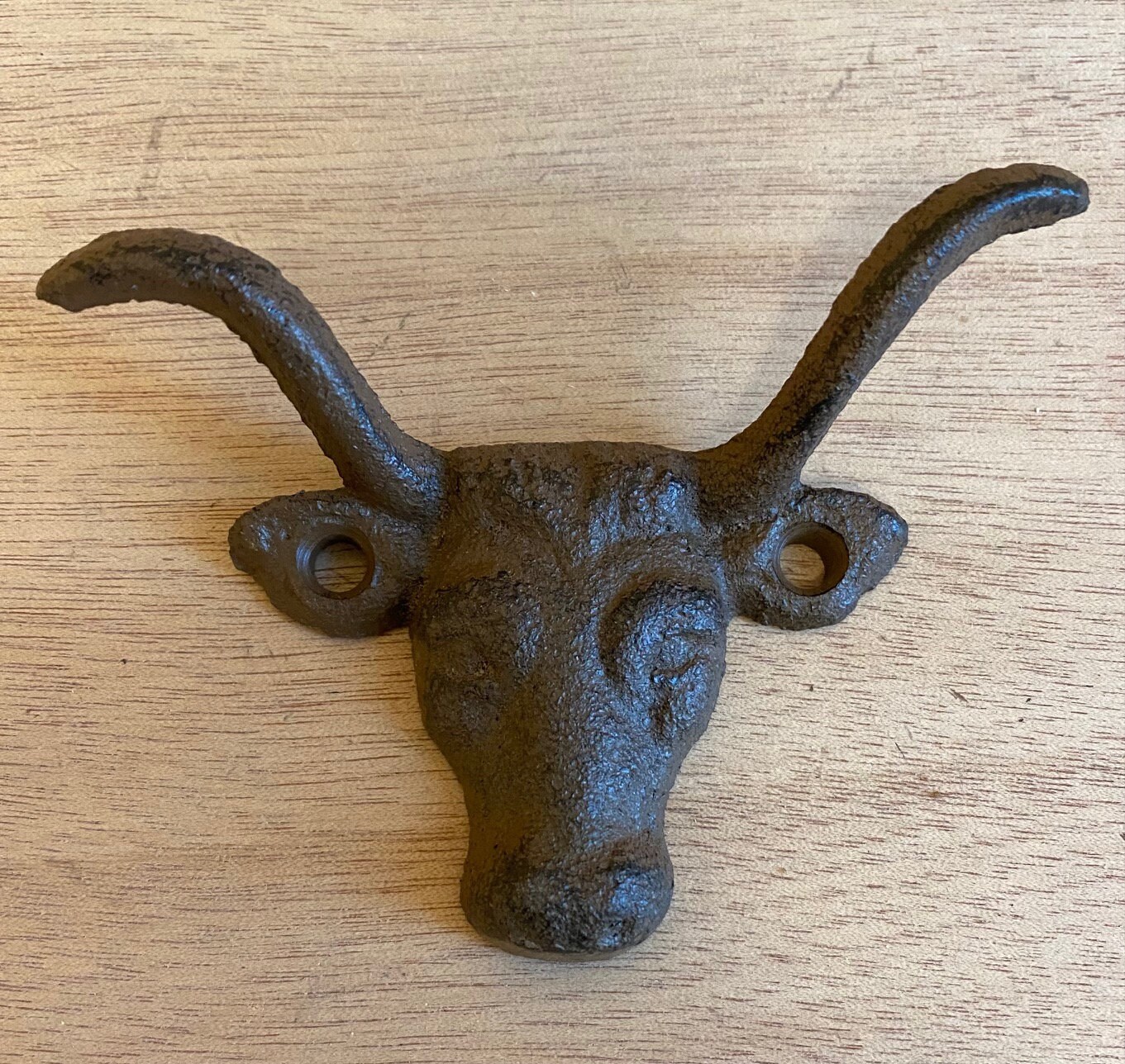 Set of 10 Cast Iron Longhorn Handle Drawer Pull Etsy