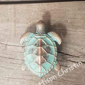 2 Sea Turtle Drawer Cabinet Pull Knob Nautical Themed