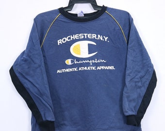 Vintage Rochester NY kampioen Sweatshirt grote logo spellout Crewneck sport...