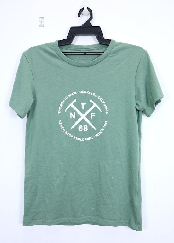 green north face t shirt