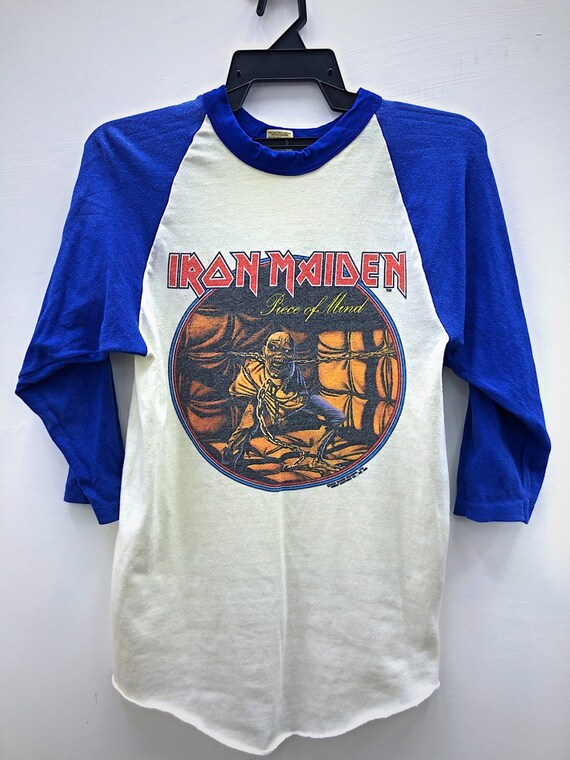 Vintage Iron Maiden Shirt / Piece of Mind 1983 Tou
