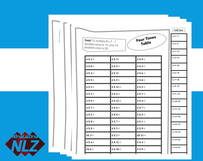 Printable Multiplication Tables Games And Activities By Ninalazina
