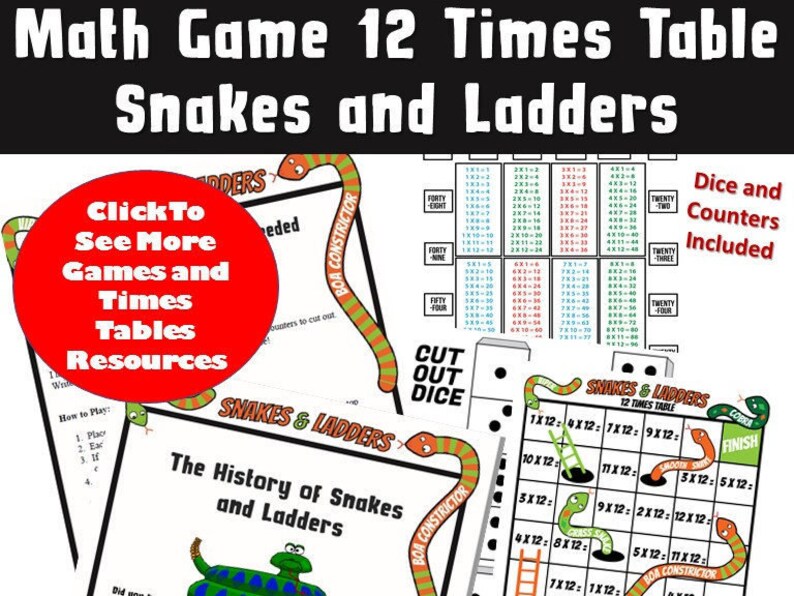 Printable Board Activity/ Children Printable Bash Board Video games/ Multiplication Snakes and Ladders/ Young children Routines/ Push Print and Participate in/ 12x graphic relating to Printable Board Games for Kids identify Printable Board Recreation/ Small children Printable Social gathering Board Online games/ Multiplication Snakes and Ladders/ Small children Actions/ Push Print and Engage in/ 12x