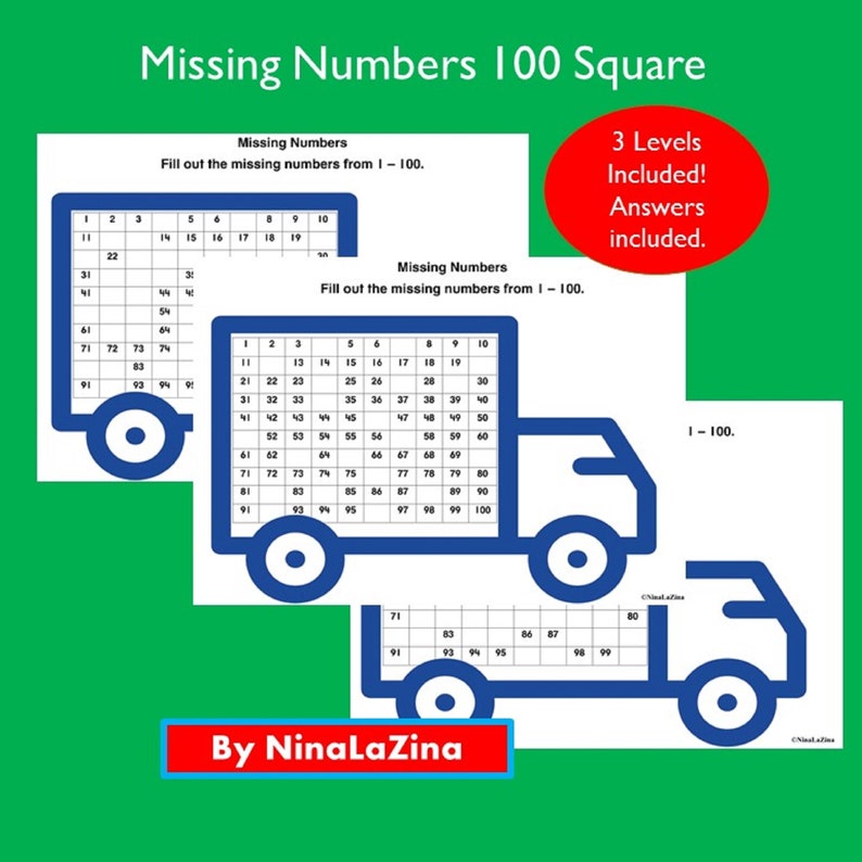 Hundred Square Numbers 100 Grid Wipe Clean For School Maths Etsy