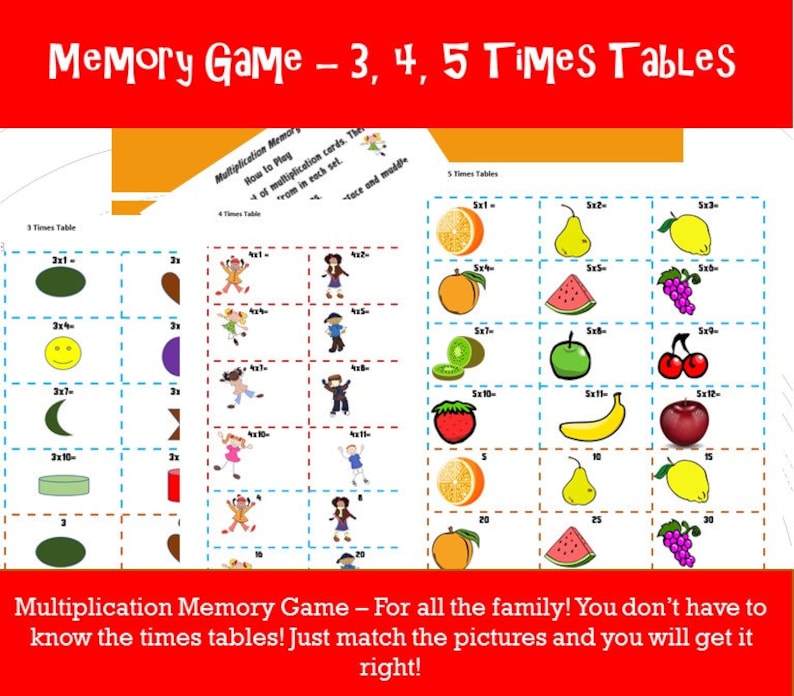 Snap Card Game /Snap Math Memory Games Printable/ Autism Etsy