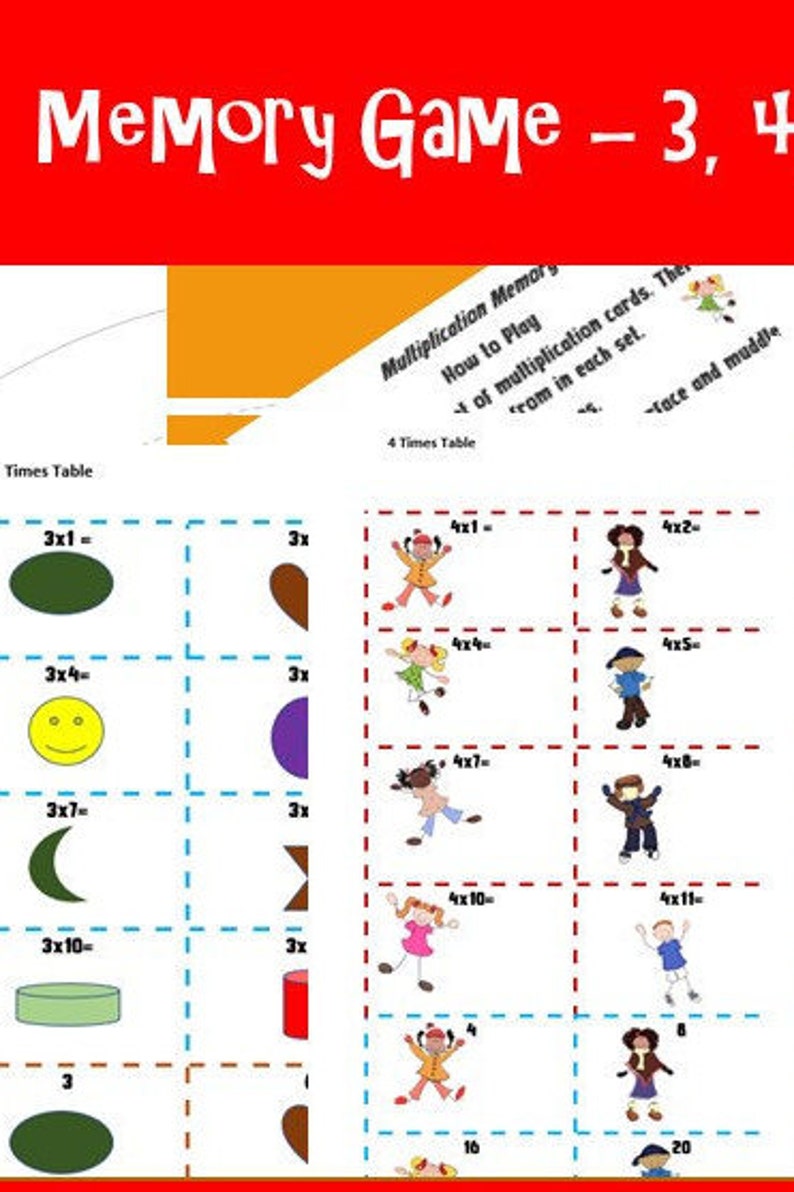 Snap Card Game /Snap Math Memory Games Printable/ Autism Etsy