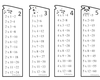 6 times table etsy
