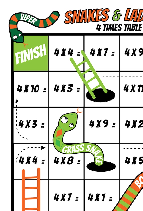 Board Video games / Young children Printable Online games /Present Get together Board Game titles /3 and 4 Situations Multiplication/ Snakes and Ladders / Maths Video games / NinaLaZina photo regarding Printable Board Games for Kids named Board Game titles / Little ones Printable Video games /Reward Occasion Board Online games /3 and 4 Days Multiplication/ Snakes and Ladders / Maths Game titles / NinaLaZina