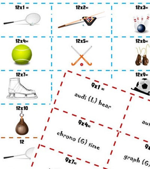 printable kids games multiplication tables snap math game etsy canada