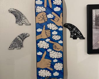 リトルレッドデビルスケートボードデッキ、タトゥー風アート - Etsy 日本