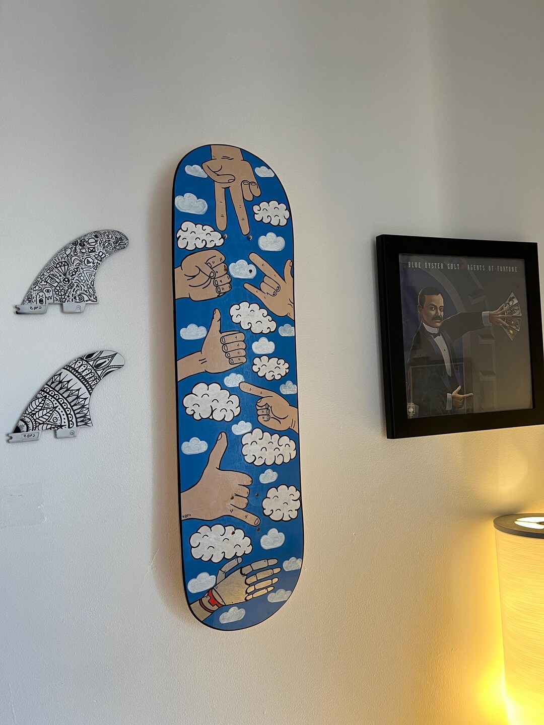 Decorative Skateboard Deck - Hand Painted - Etsy